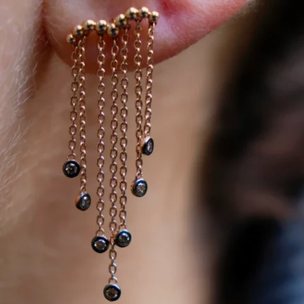 Hanging Diamonds Harmony Single Earring