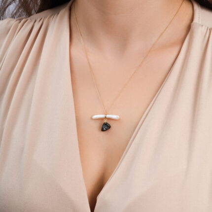 Amphora Necklace with Pearl Detail
